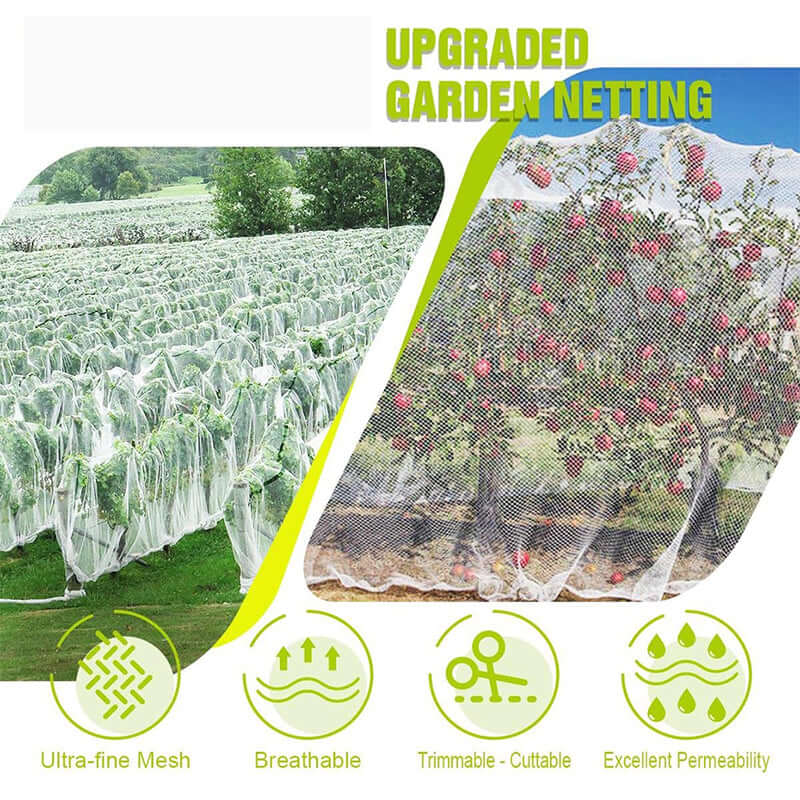 3 x 10M Insect Netting Vegetables Plant Crop Mesh Protection