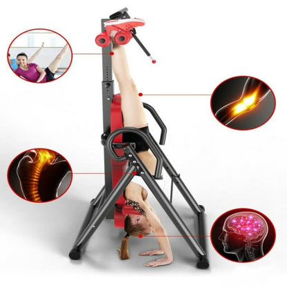 Gravity Heavy Duty Inversion Table With Headrest & Adjustable Protective Belt Ba - The Shopsite
