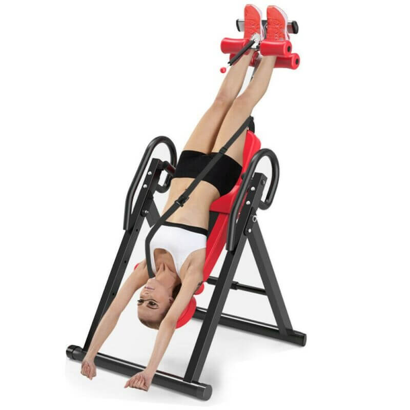 Gravity Heavy Duty Inversion Table With Headrest & Adjustable Protective Belt Ba - The Shopsite