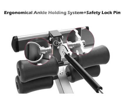 Inversion table ankle holders
