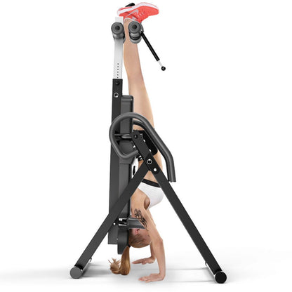 Inversion table ankle holders
