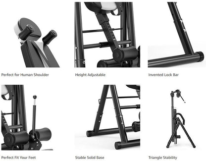Inversion table ankle holders