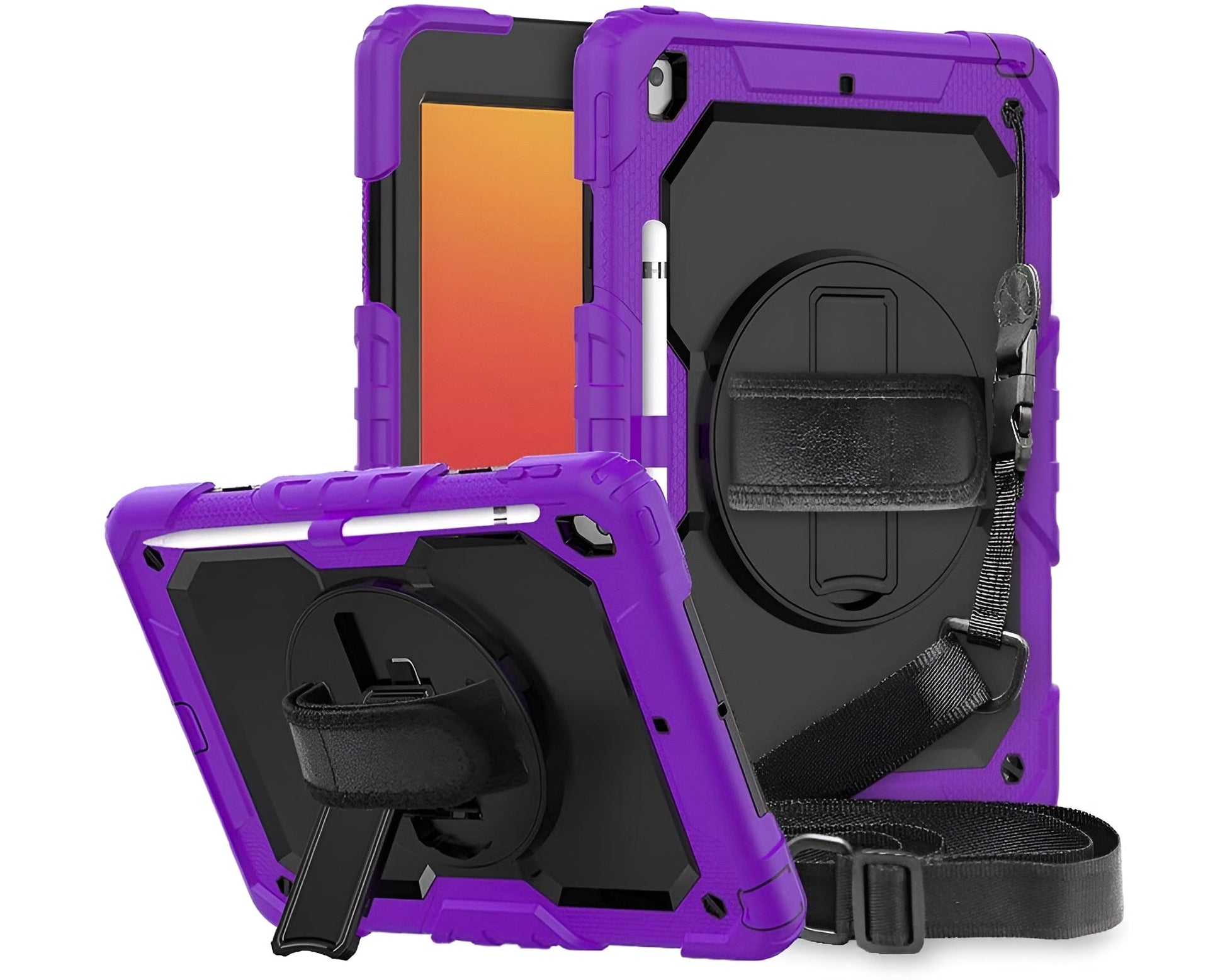 iPad case with hand strap