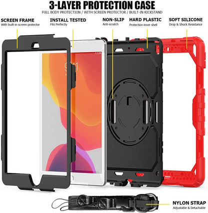iPad 10.2 Case Rugged Shockproof Case