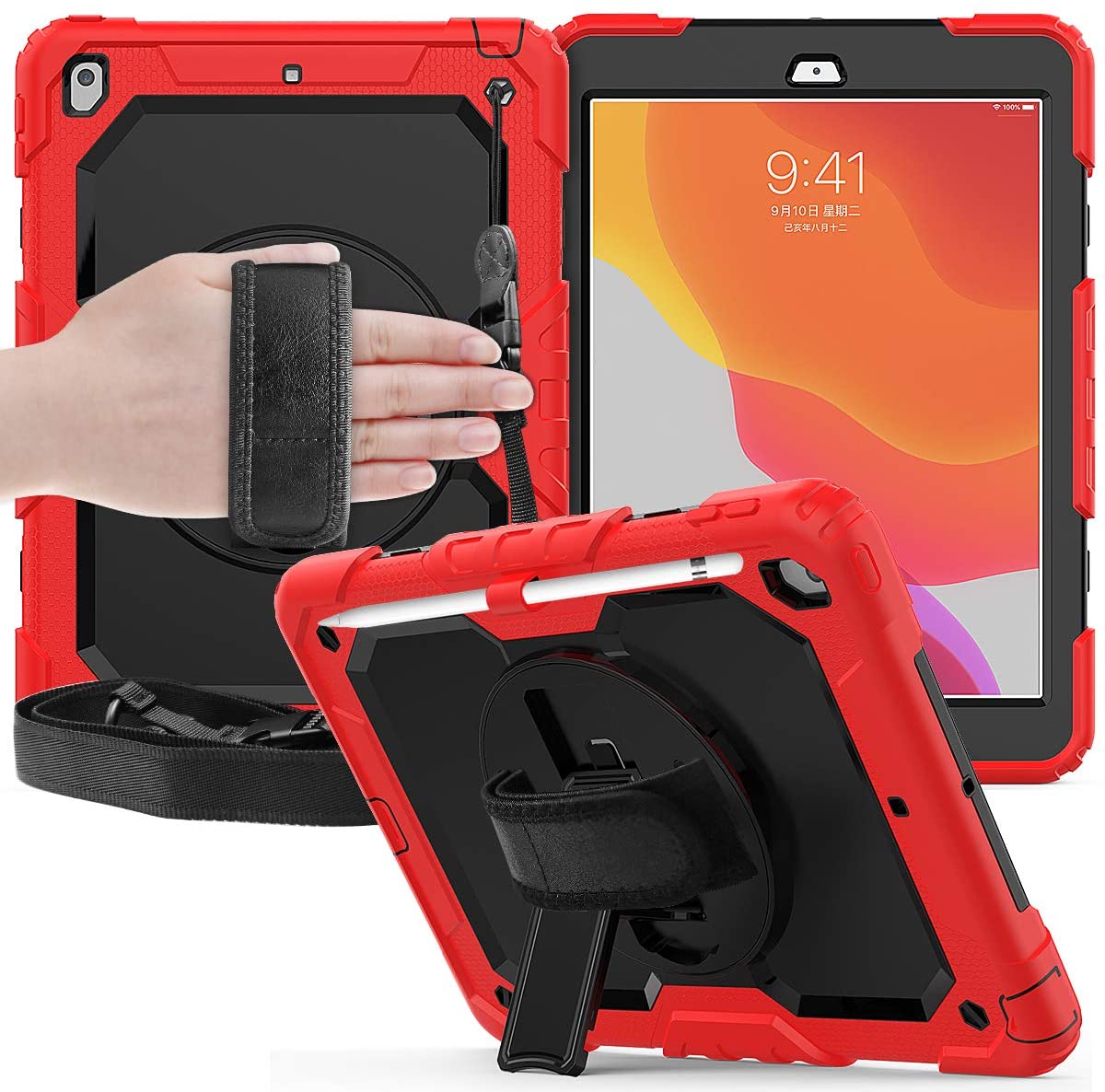 iPad 10.2 Case Rugged Shockproof Case