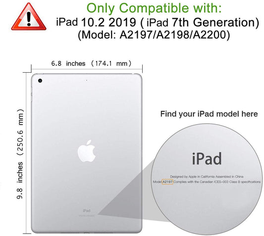 iPad 10.2 Case Rugged Shockproof Case