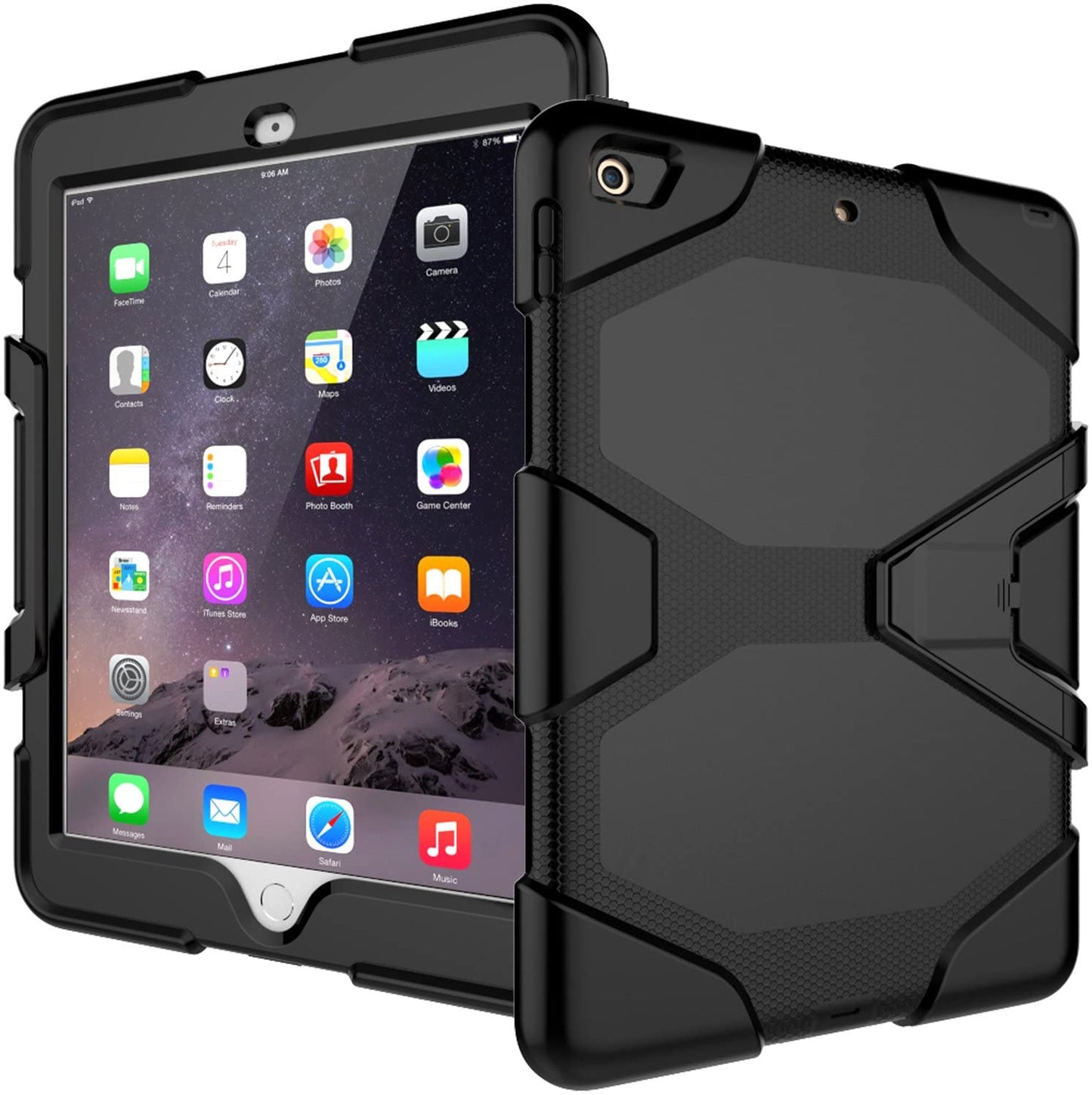 iPad 9.7 Case 2017 2018 Rugged Shockproof Case