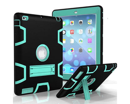 iPad 4 Case Three Layer Heavy Duty Shockproof Protective Case for iPad 4