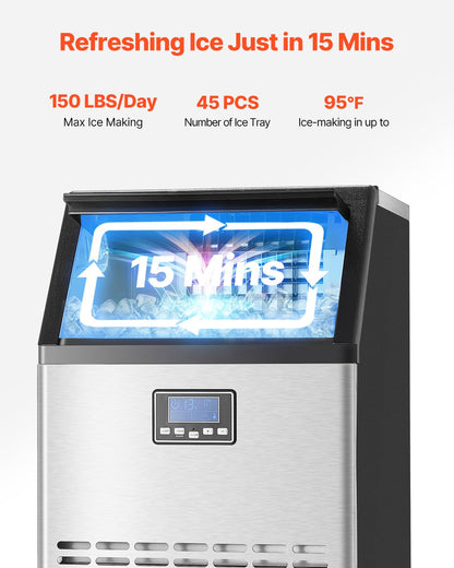 60kg Commercial Ice Cube Maker