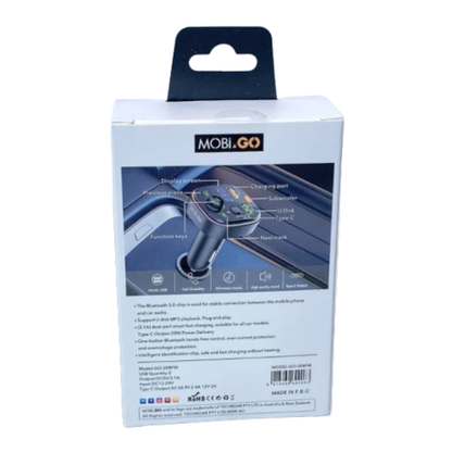 Mobigo PD 20W FM MP3 Car Charger