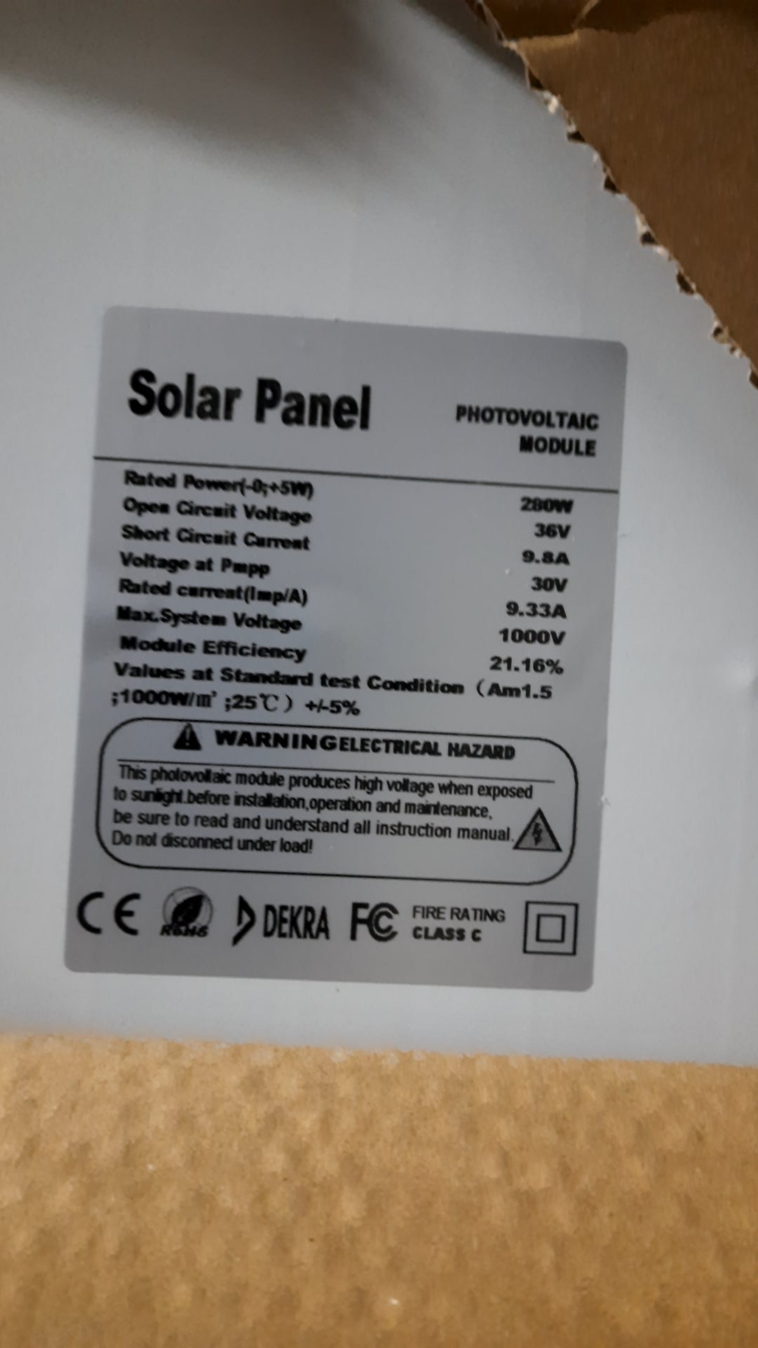 280W Polycrystalline Solar Panel