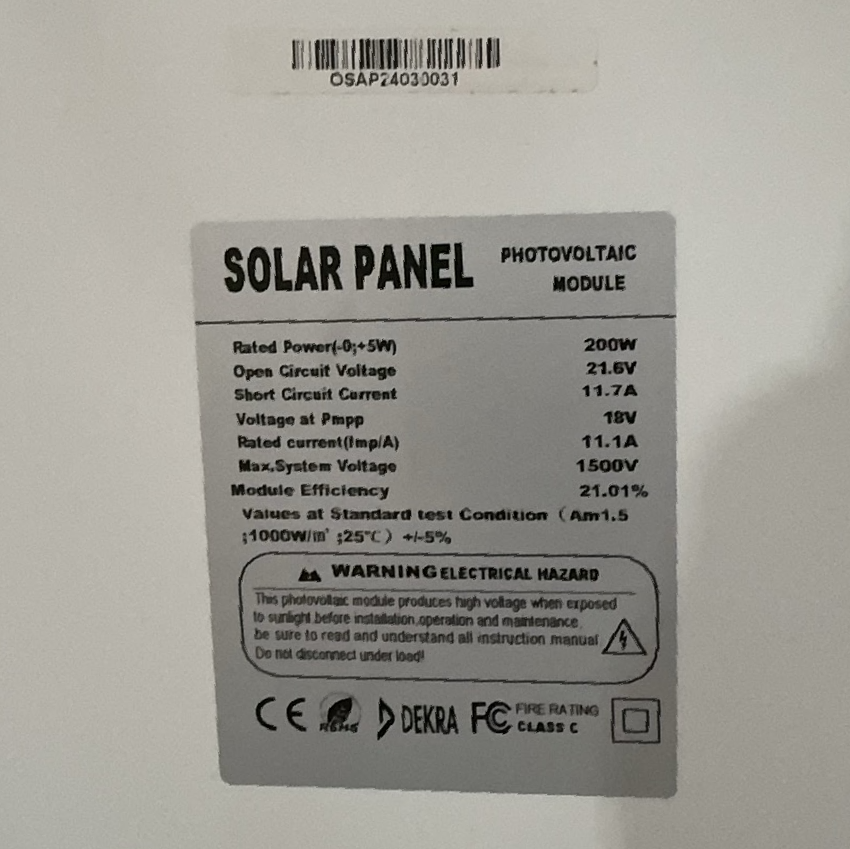200W Solar Panel