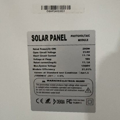 200W Solar Panel