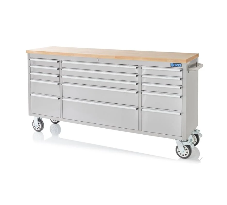 72 Inch 15 Drawers stainless Steel Tool Chest workbench - Buy Kiwi