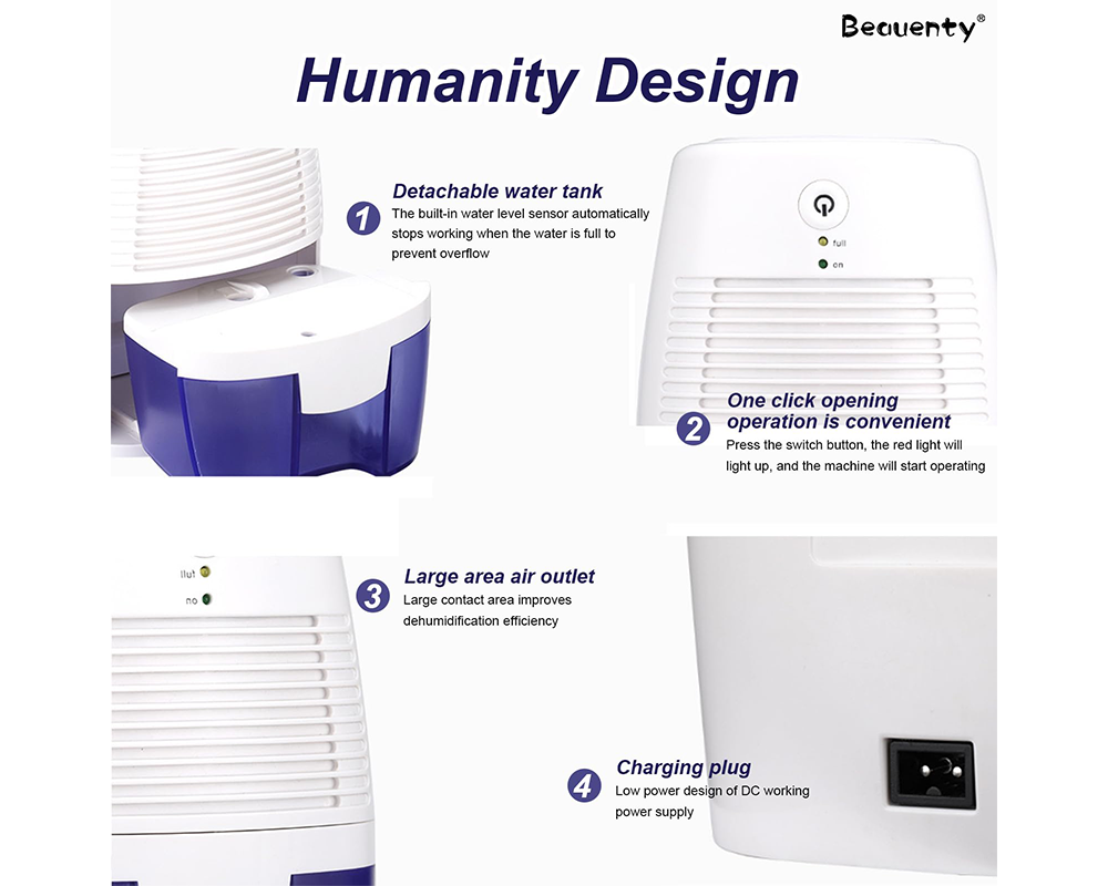 Dehumidifier 500ml Portable