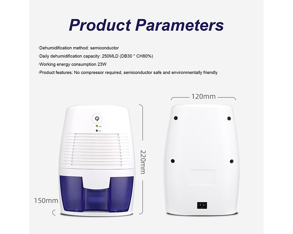 Dehumidifier 500ml Portable
