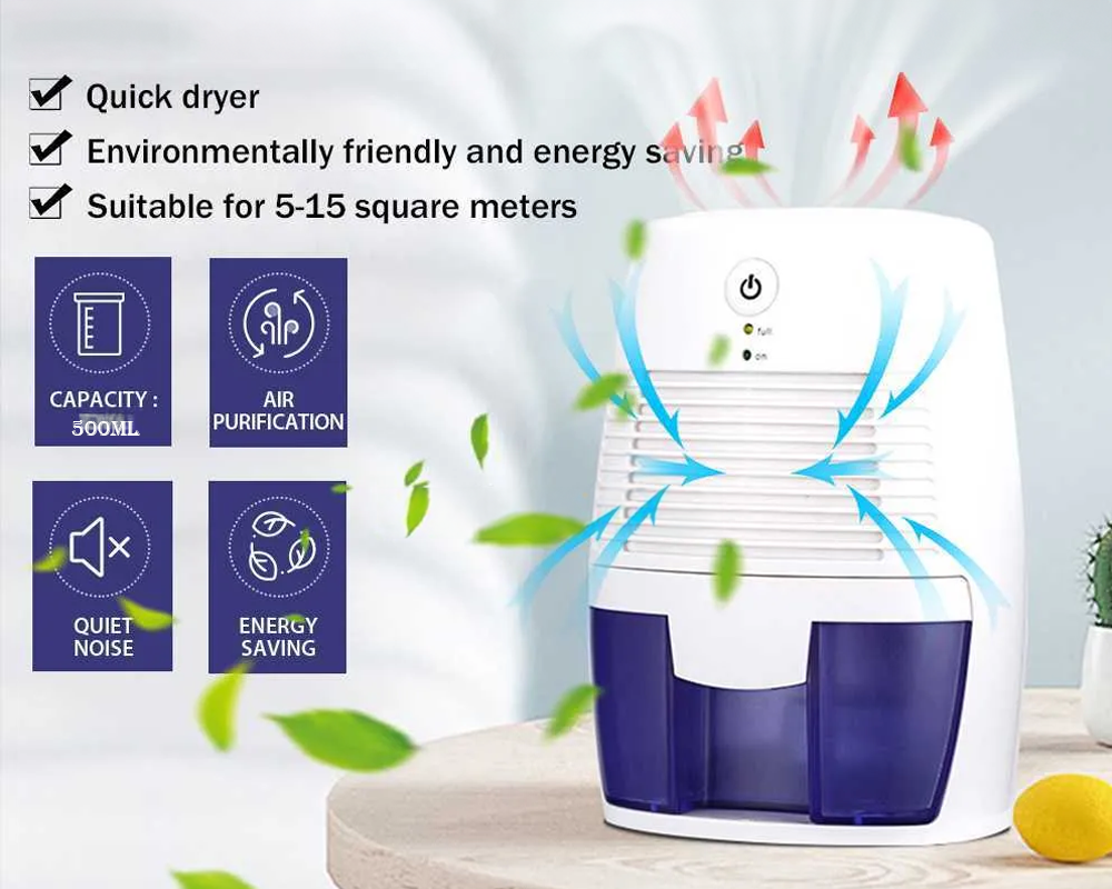 Dehumidifier 500ml Portable