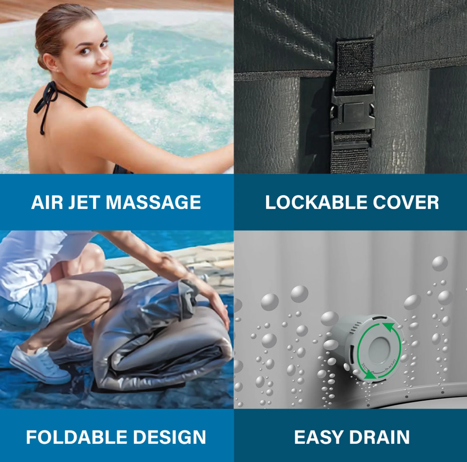 Avenli SPA London Portable Spa Heating Filtration System Inflatable Spa