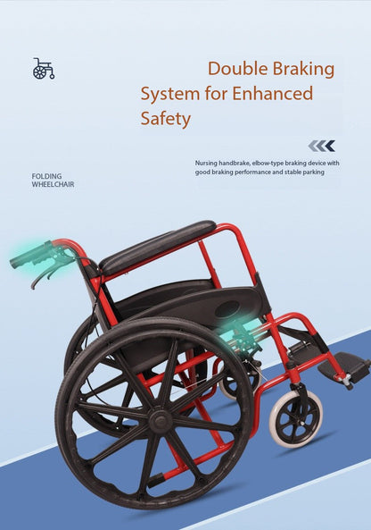 Portable Wheelchair Foldable Wheel Chair