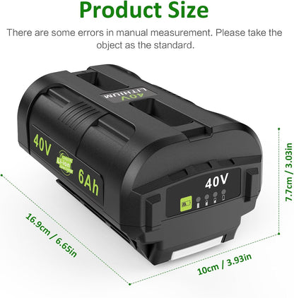 Ryobi 40V Battery 6Ah Battery Replacement Compatible