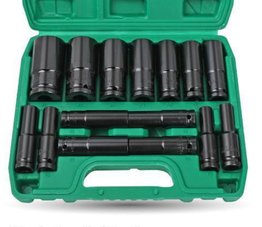 1/2" Drive 8-32mm Impact Socket Set for Professional Automotive Repair Tools