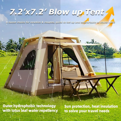 Inflatable Camping Tent with Pump