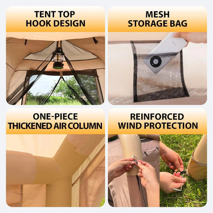 Inflatable Camping Tent with Pump