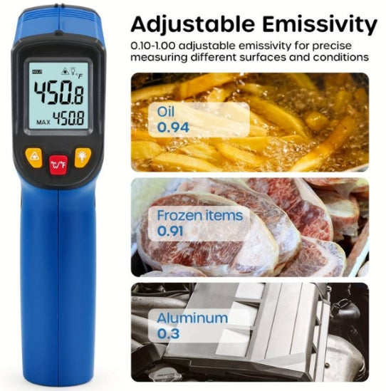 50-600 degree infrared thermometer handheld infrared thermometer