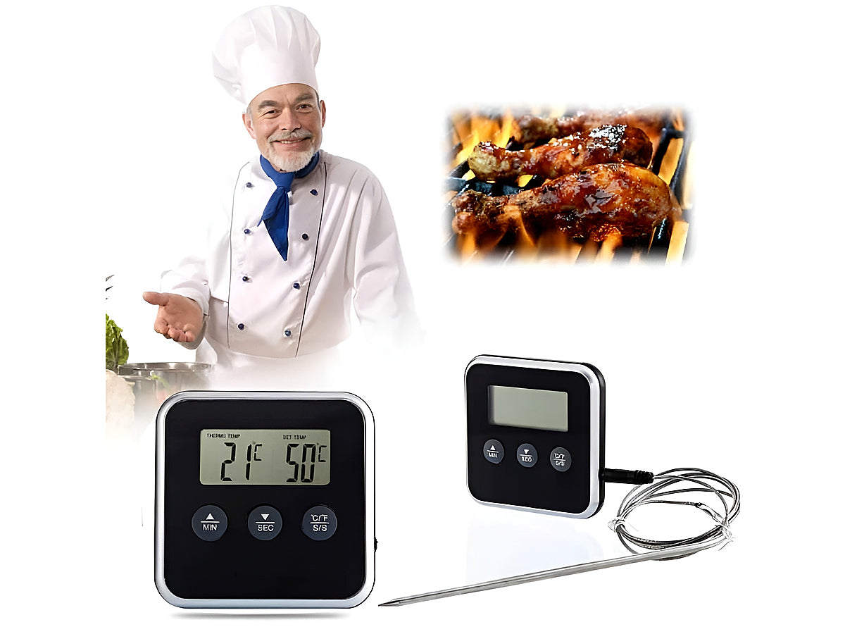 Meat Thermometer, Digital Meat Thermometer, Kitchen Timer