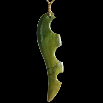 Large Flower Jade Drop by Malcolm Cox Pendant