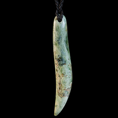 Large Flower Jade Drop by Alex Sands Pendant