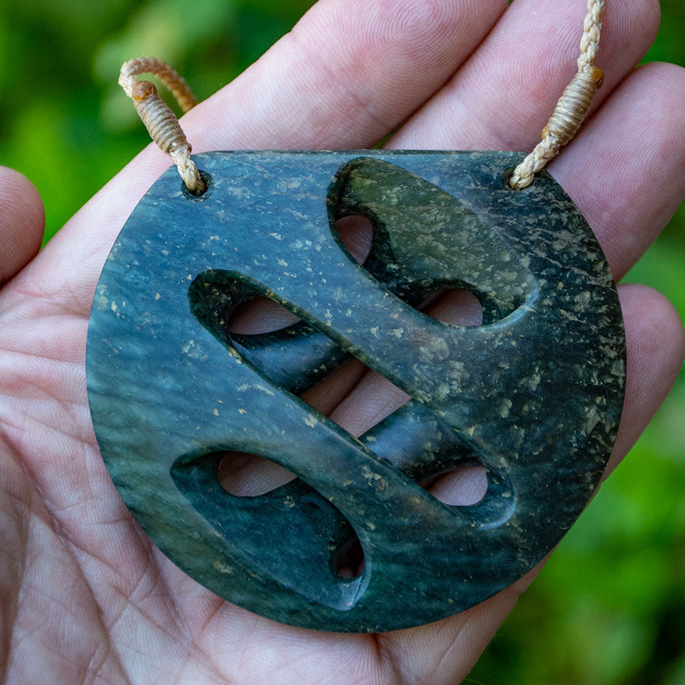 Huge Onewa Stone Crossover Twist by Alex Sands Pendant