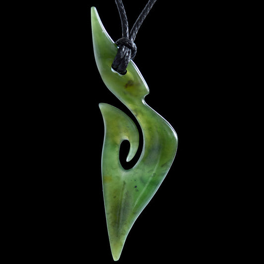 small Jade Matau by Shaun Gardiner Pendant
