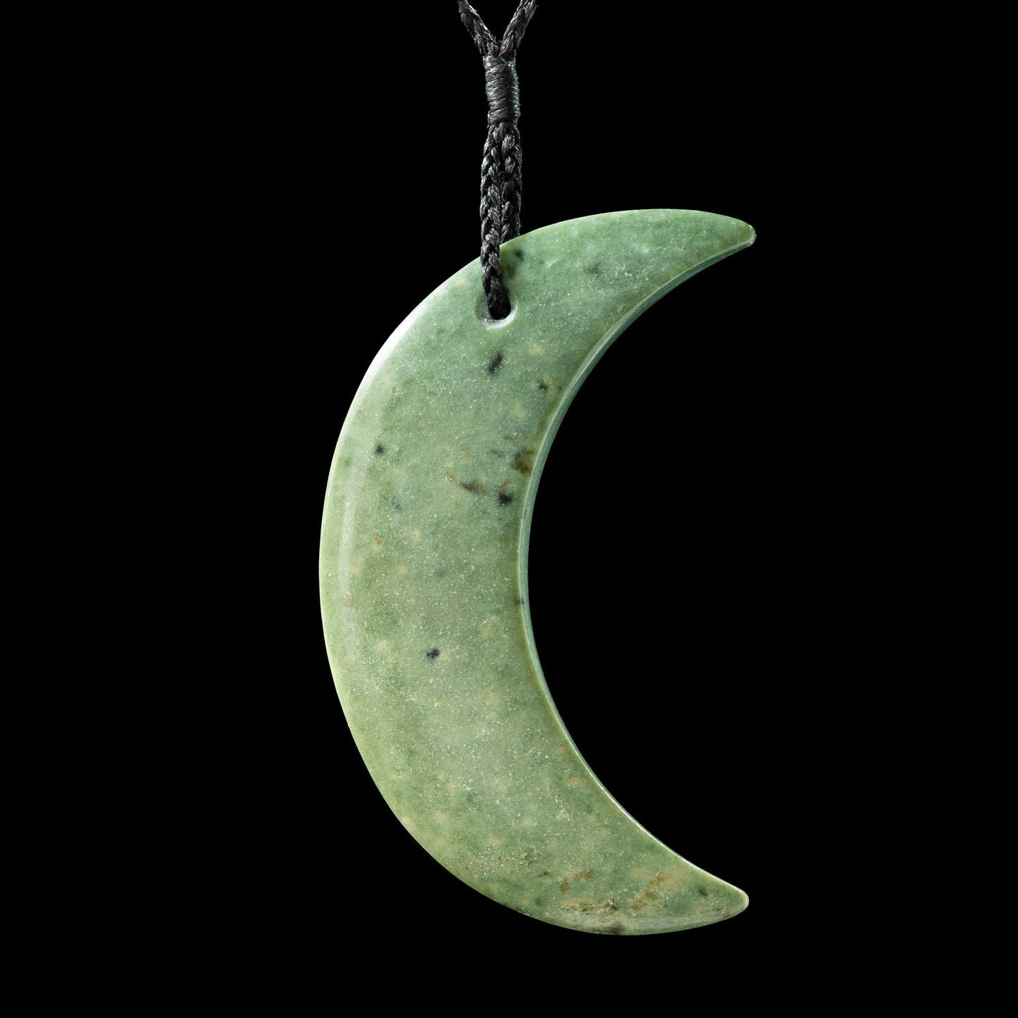 Marsden Jade Freeform Crescent pendant by Nick Balme