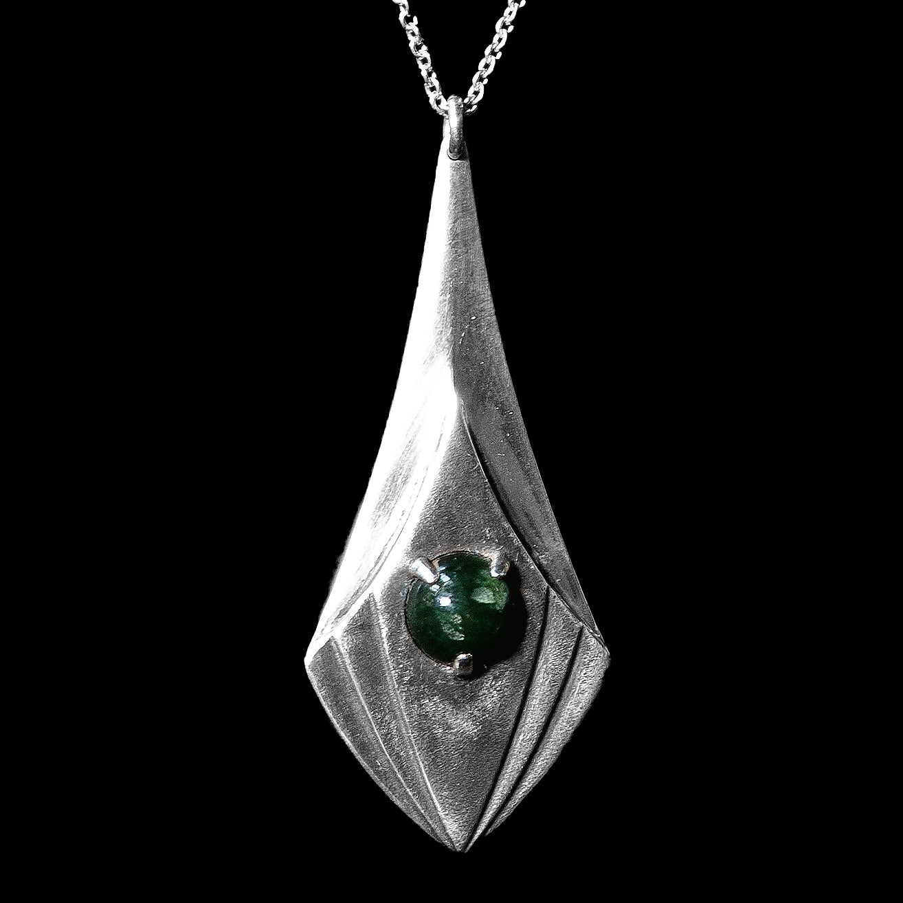 Sterling Silver Pendant with Pounamu Insert