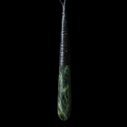 Bound Greenstone Drop by Reagan Bregmen Pendant