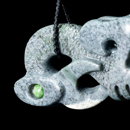 Detailed Nelson Jade Manaia by Nick Balme Pendant
