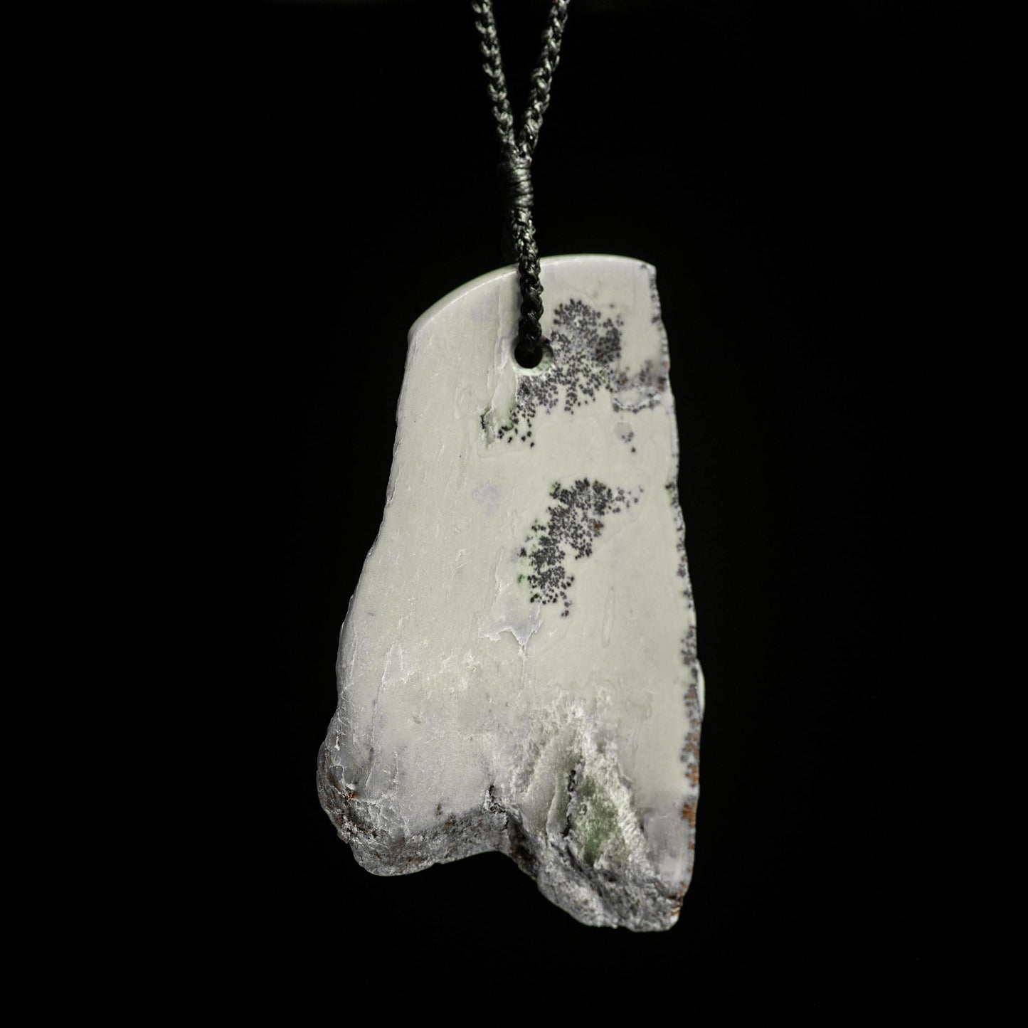 Contemporary Jade drop pendant, hand-crafted Necklace