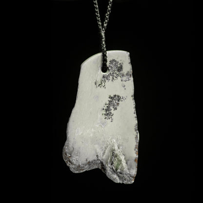 Contemporary Jade drop pendant, hand-crafted Necklace