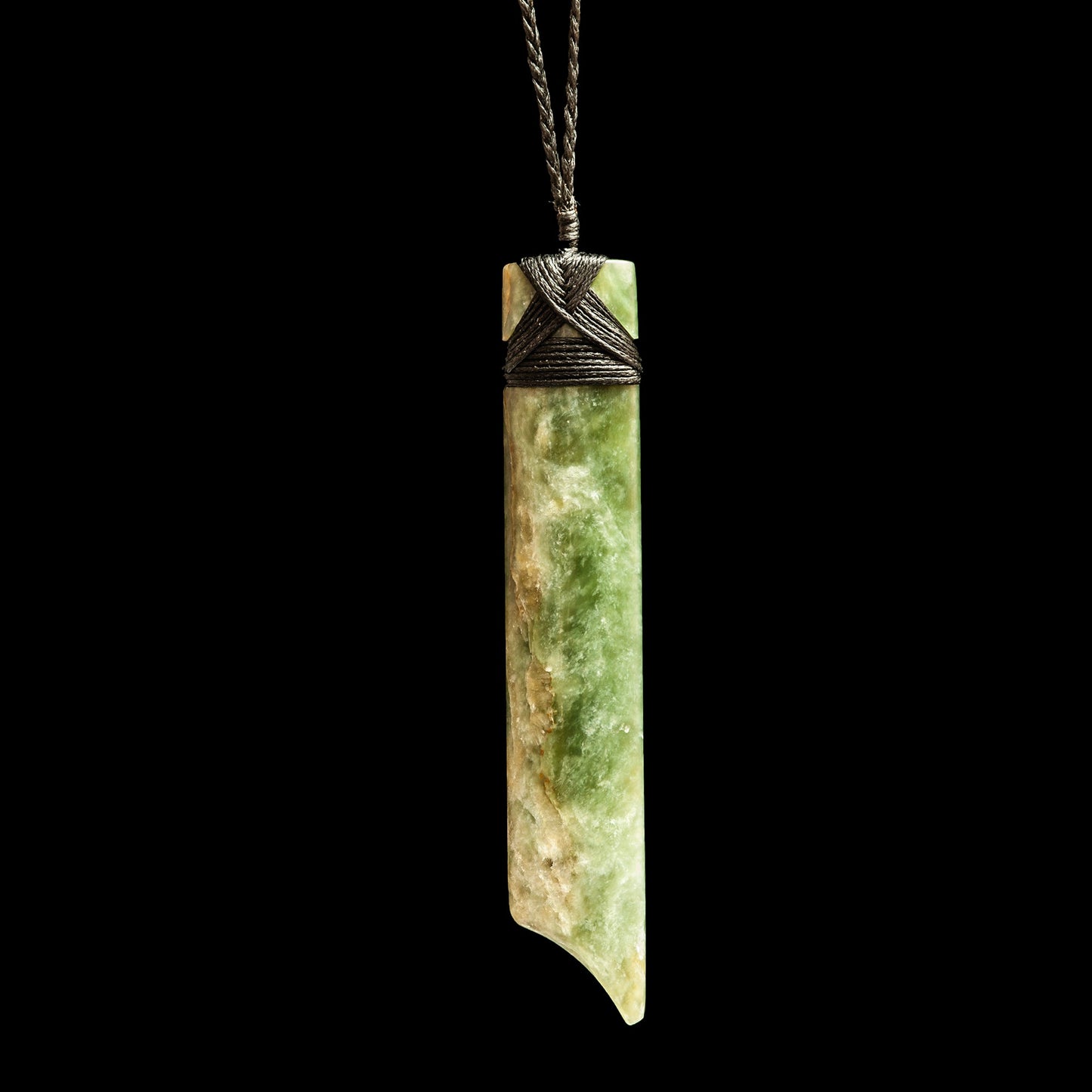 Jade Toki hand carved pendant by Nick and Mady Necklace