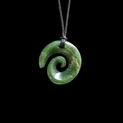 small Jade Koru by Shaun Gardiner Pendant