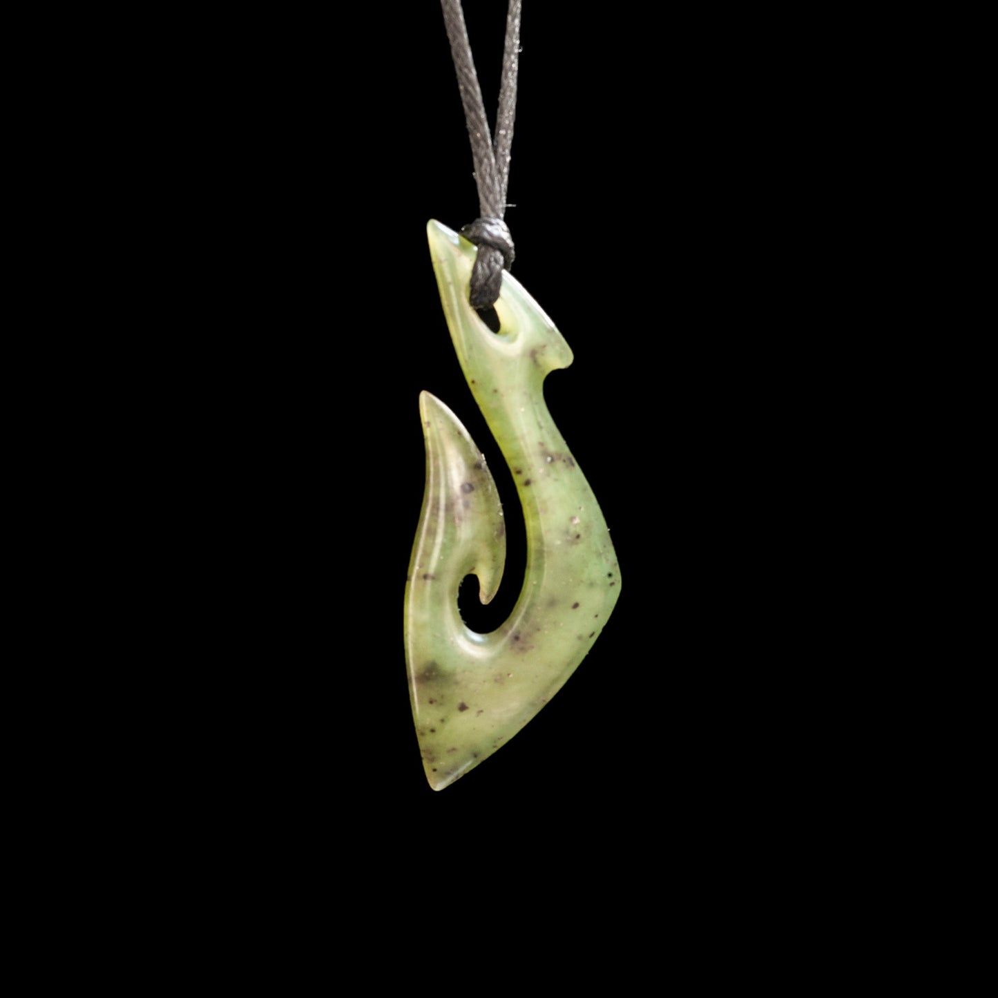 Jade Koru Matau by Shaun Gardiner Pendant