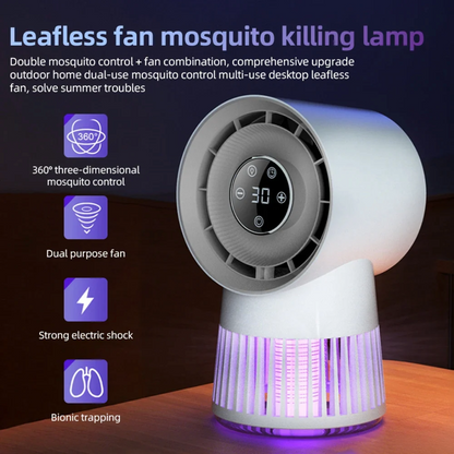2 in 1 Bug Zapper Desk Fan Bladeless Mosquito Zapper
