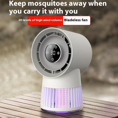 2 in 1 Bug Zapper Desk Fan Bladeless Mosquito Zapper
