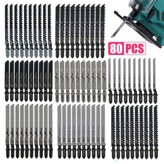 Jigsaw blades set in case