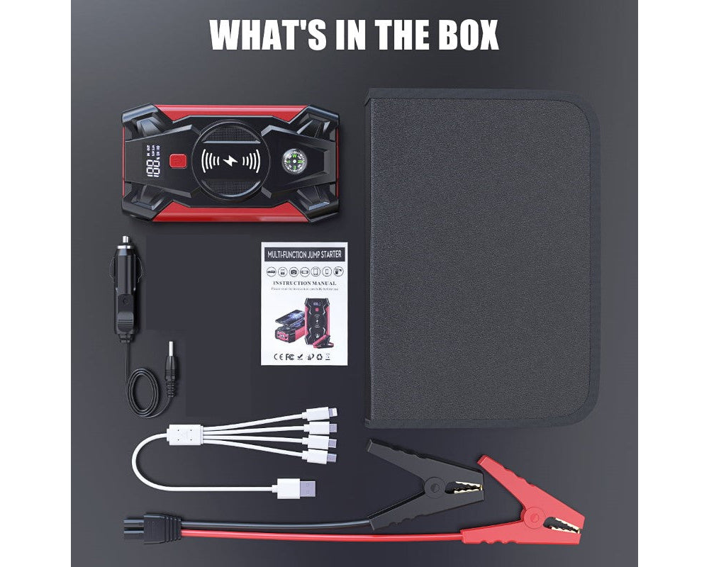 Jump starter with LCD display