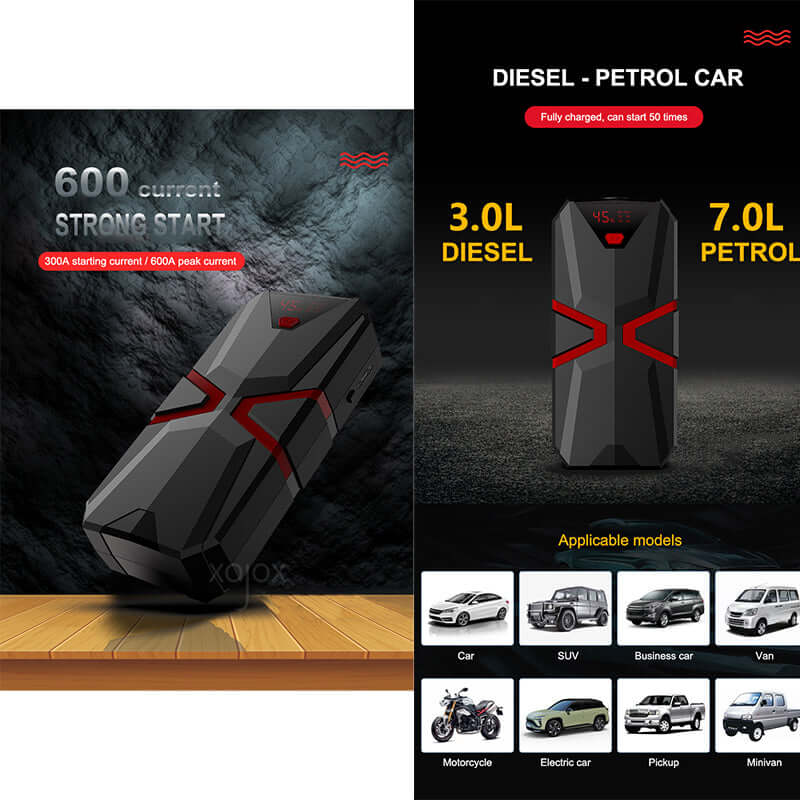 Auto battery booster 600A