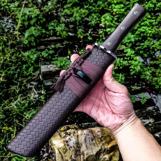 Sheath Knife for Outdoor Hunting Wood Splitting