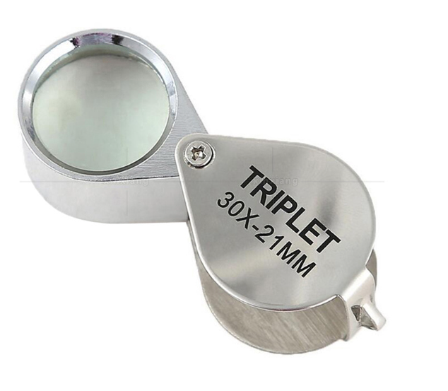 Pocket Jewelry Loupe 30x 21mm Jewelers Eye Magnifying Glass Magnifier