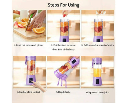 Portable Juicer Blender Mixer with 6 Blades